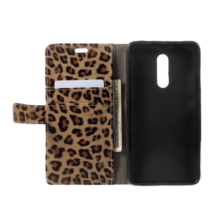 Leopard Pattern Wallet Leather Stand Phone Case for Xiaomi Redmi Note 4X-5