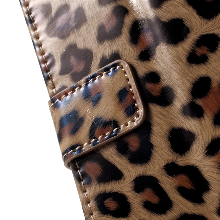 Leopard Pattern Wallet Leather Stand Phone Case for Xiaomi Redmi Note 4X-6