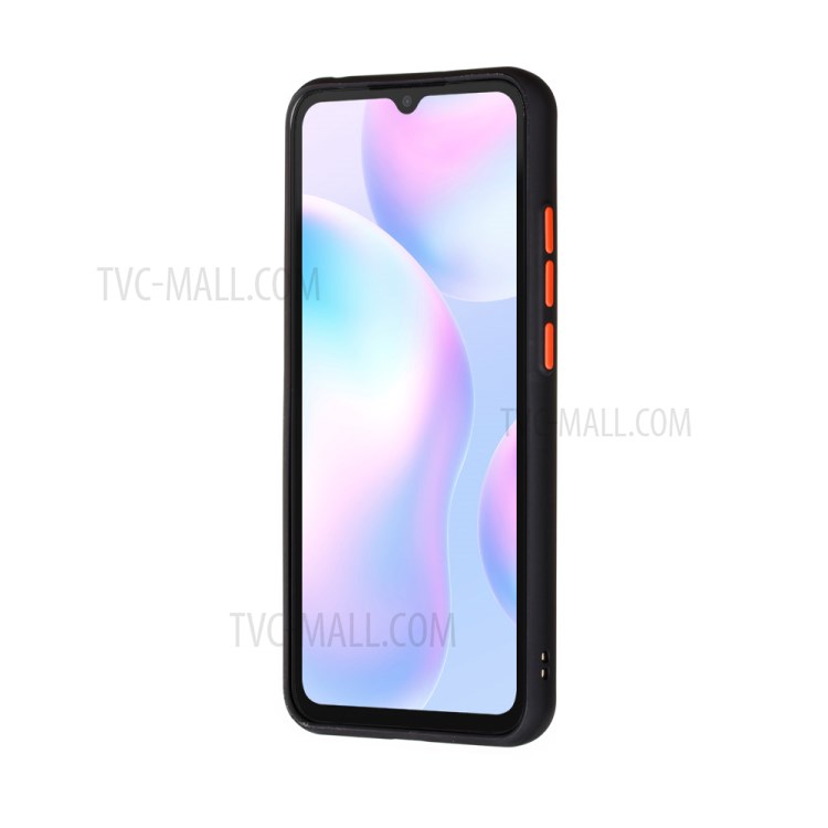 PC + TPU Matte Texture Drop-resistant Cover for Xiaomi Redmi 9A - Black-3
