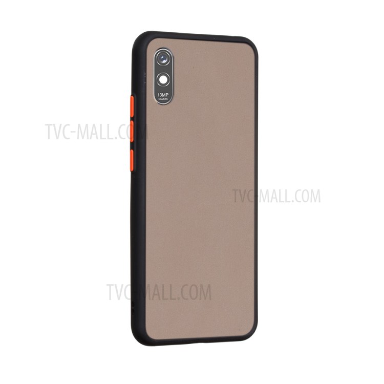 PC + TPU Matte Texture Drop-resistant Cover for Xiaomi Redmi 9A - Black-4