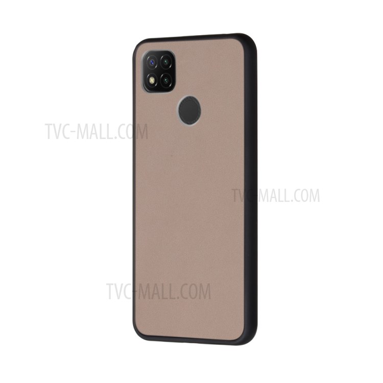 Matte Drop-proof PC + TPU Hybrid Protector Shell for Xiaomi Redmi 9C - Black-2