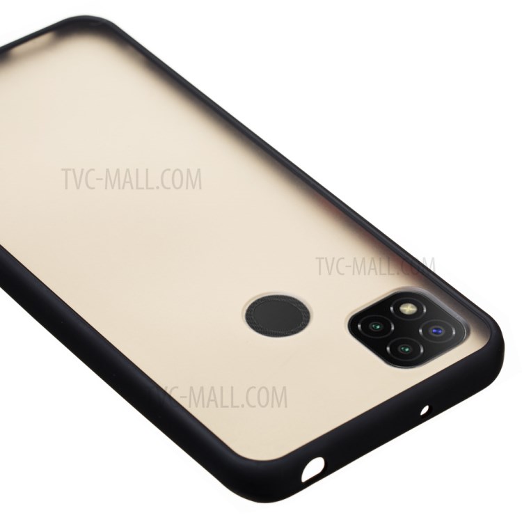 Matte Drop-proof PC + TPU Hybrid Protector Shell for Xiaomi Redmi 9C - Black-5