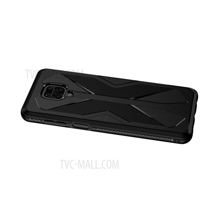 Shockproof Anti-fingerprint TPU Phone Case for Xiaomi Redmi Note 9S / Redmi Note 9 Pro / Redmi Note 9 Pro Max - Black-4