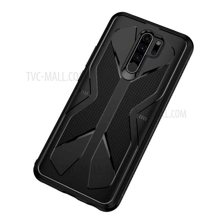 Shockproof Anti-fingerprint TPU Phone Case for Xiaomi Redmi 9 - Black-1