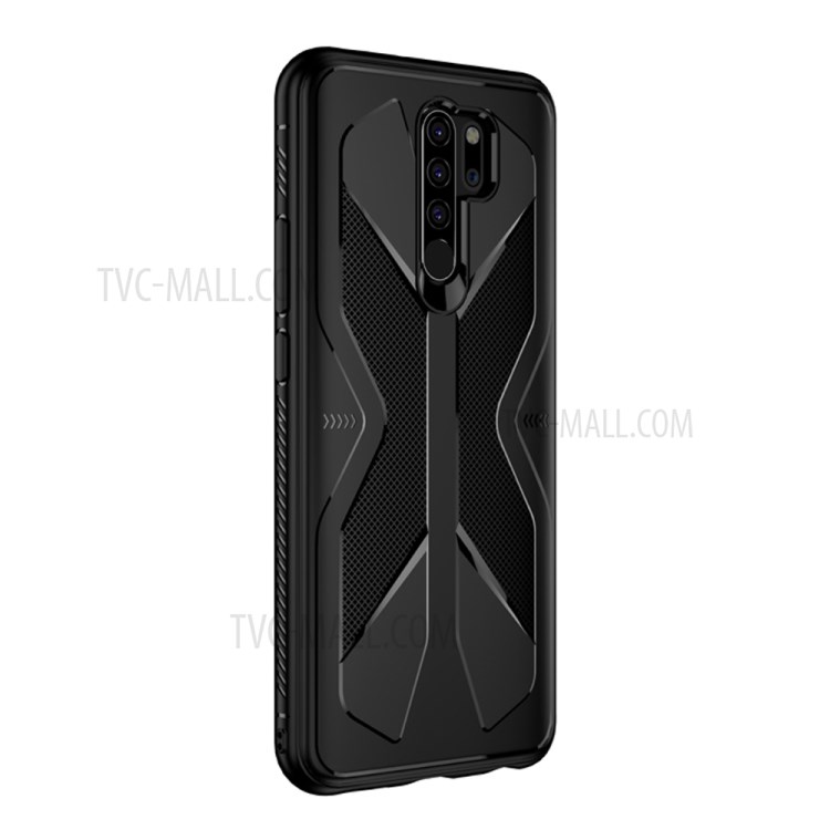 Shockproof Anti-fingerprint TPU Phone Case for Xiaomi Redmi 9 - Black-2