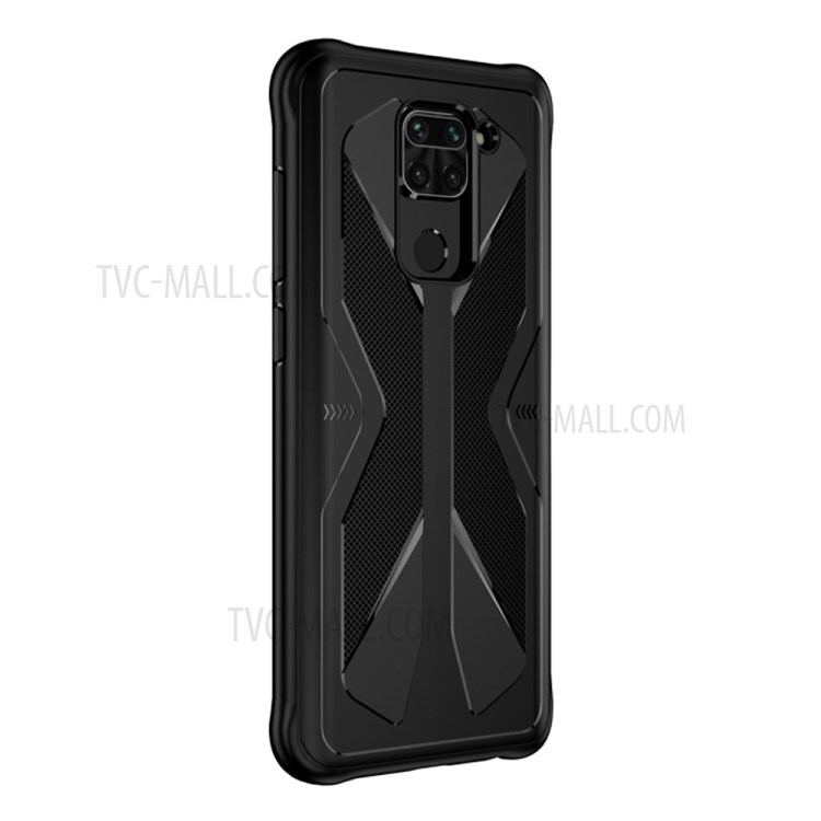 Shockproof Anti-fingerprint TPU Phone Case for Xiaomi Redmi Note 9 - Black-3