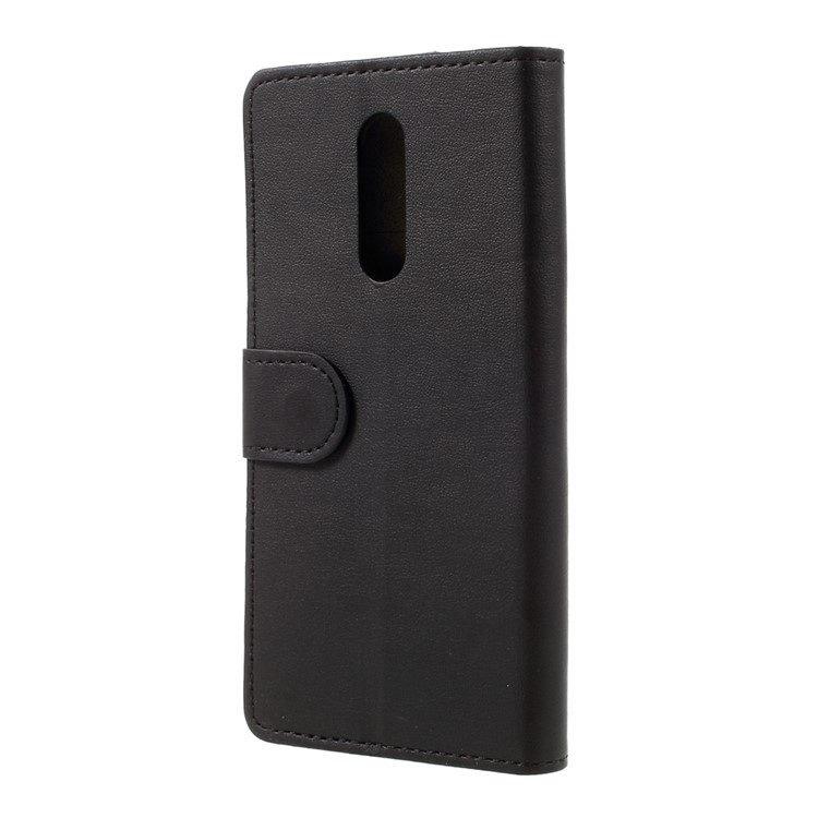 Faux Leather Wallet Cell Phone Case for Xiaomi Redmi Note 4X - Black-2
