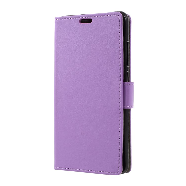 Leather Wallet Stand Phone Case Accessory for Xiaomi Redmi Note 4X - Purple-2