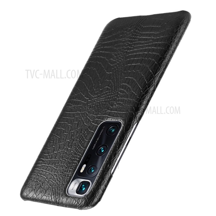 PU Leather Coated PC Crocodile Texture Cover for Xiaomi Mi 10 Ultra - Black-3