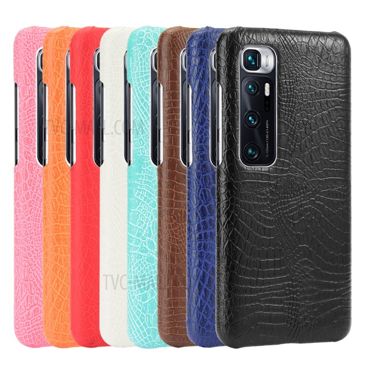 PU Leather Coated PC Crocodile Texture Cover for Xiaomi Mi 10 Ultra - Black-6