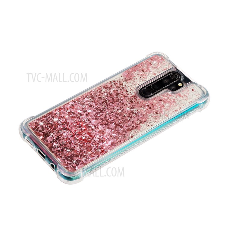 Glitter Powder Quicksand TPU Shell for Xiaomi Redmi Note 8 Pro - Pink-2