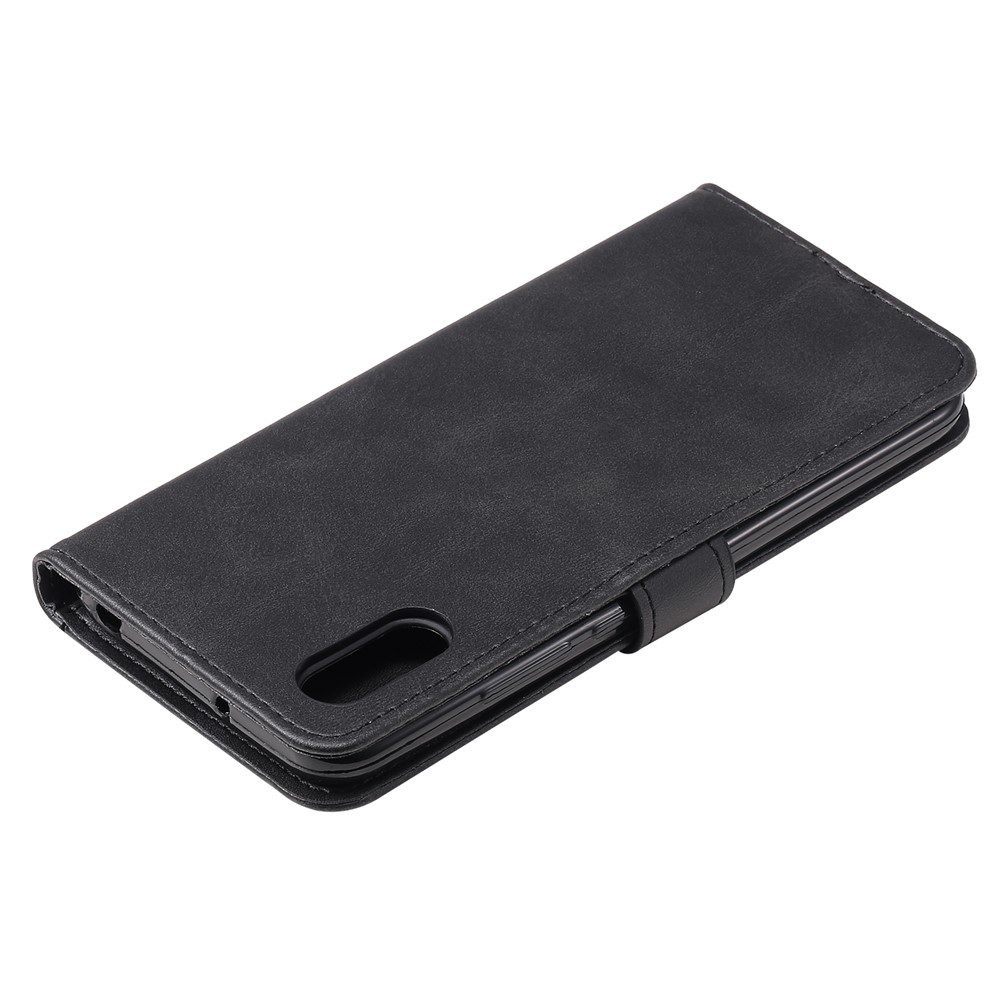 Zipper Pocket Wallet Leather Stand Case for Xiaomi Redmi 9A - Black-7