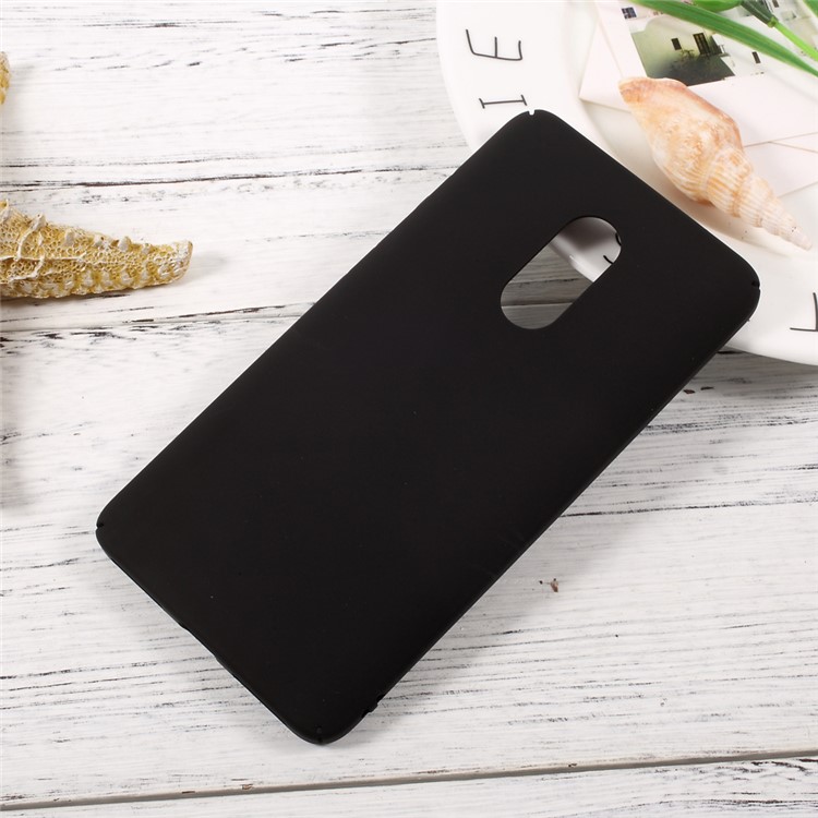 Matte Anti-fingerprint Hard PC Case for Xiaomi Redmi Note 4 - Black-1