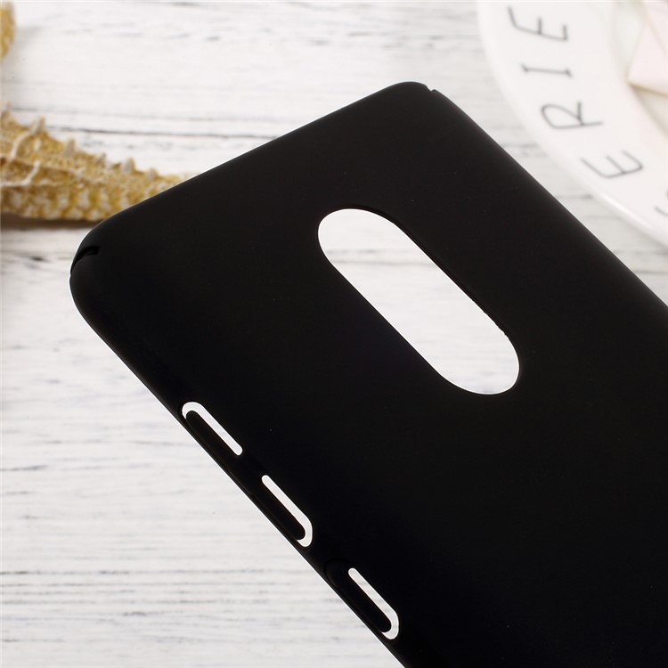 Matte Anti-fingerprint Hard PC Case for Xiaomi Redmi Note 4 - Black-4