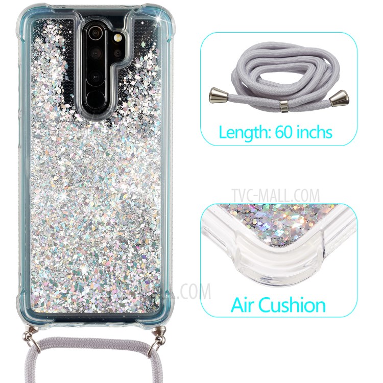 Glitter Powder Quicksand TPU Back Case for Xiaomi Redmi Note 8 Pro - Grey-2