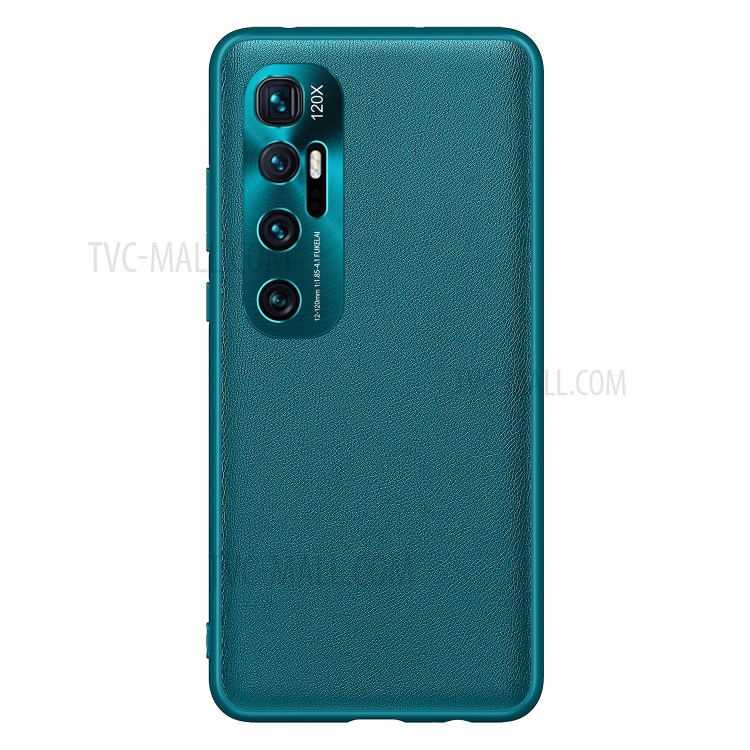 FUKELAI CD Veins PC + TPU Phone Cover with Camera Covering for Xiaomi Mi 10 Ultra - Dark Green-1