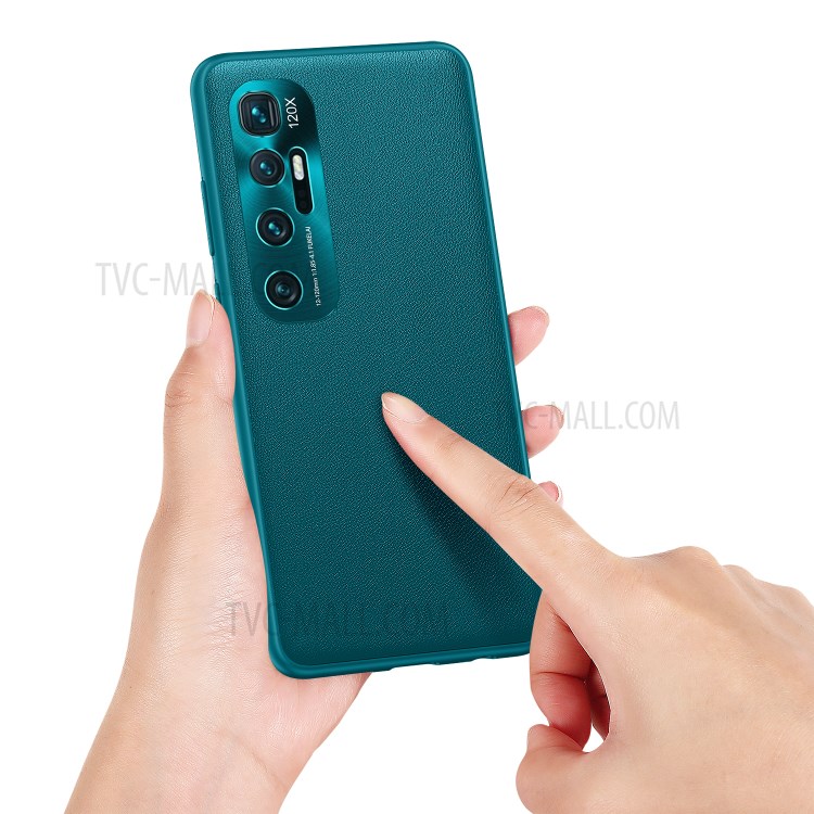 FUKELAI CD Veins PC + TPU Phone Cover with Camera Covering for Xiaomi Mi 10 Ultra - Dark Green-9