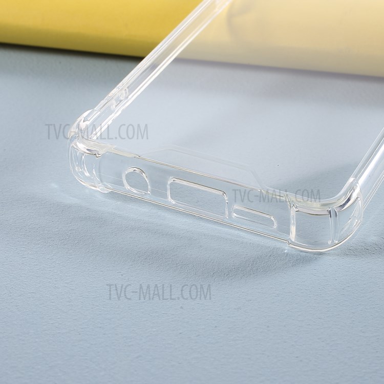 Glossy Acrylic + TPU Hybrid Case Anti-drop Phone Shell for Xiaomi Mi Note 10 Lite - Transparent-4