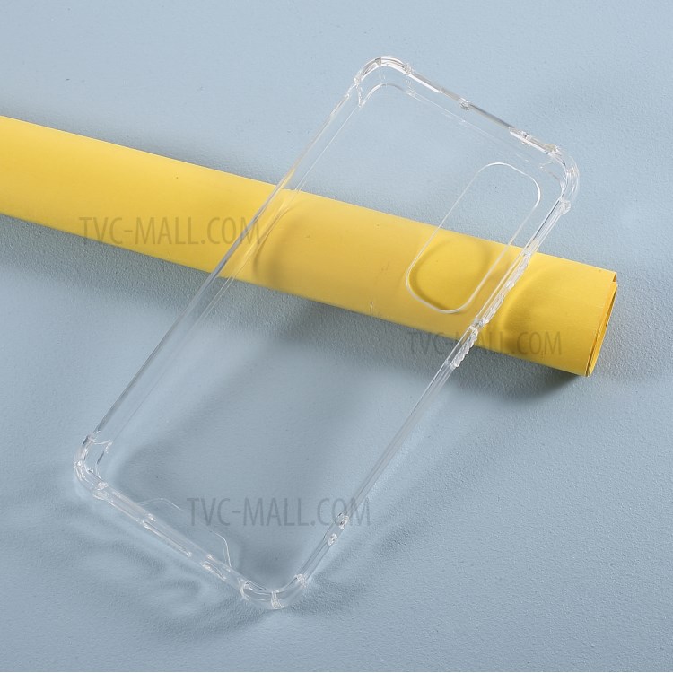 Glossy Acrylic + TPU Hybrid Case Anti-drop Phone Shell for Xiaomi Mi Note 10 Lite - Transparent-5