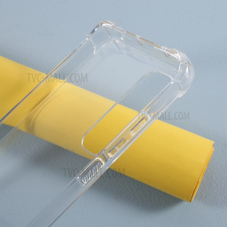 Glossy Acrylic + TPU Hybrid Case Anti-drop Phone Shell for Xiaomi Mi Note 10 Lite - Transparent-6