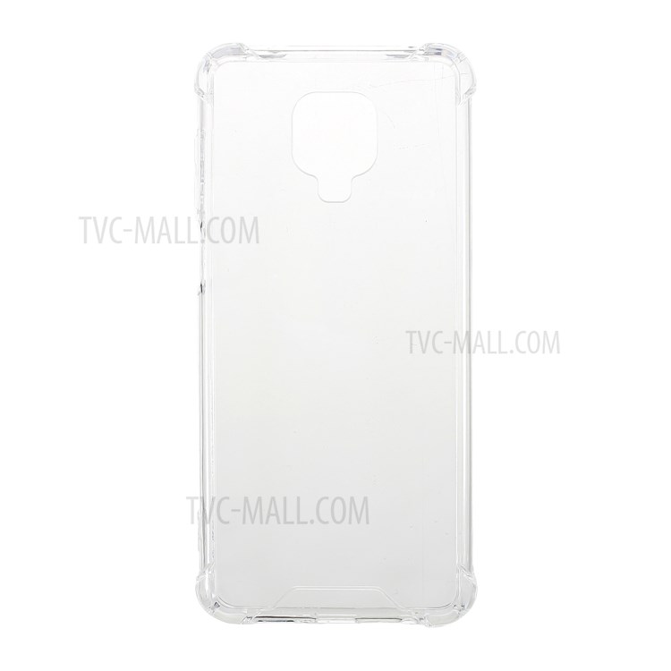 Drop-proof Acrylic + Soft TPU Phone Case for Xiaomi Redmi Note 9 Pro - Transparent-1