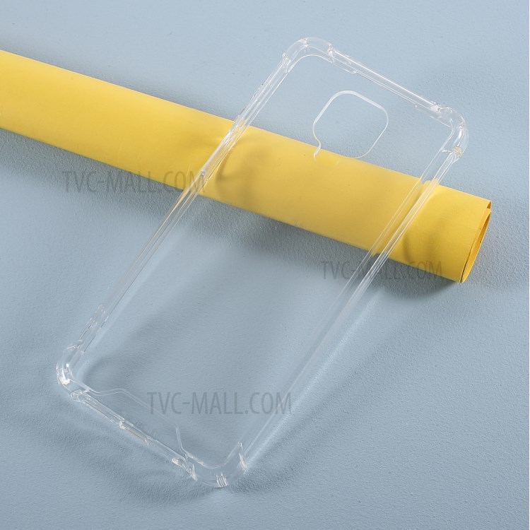 Drop-proof Acrylic + Soft TPU Phone Case for Xiaomi Redmi Note 9 Pro - Transparent-2