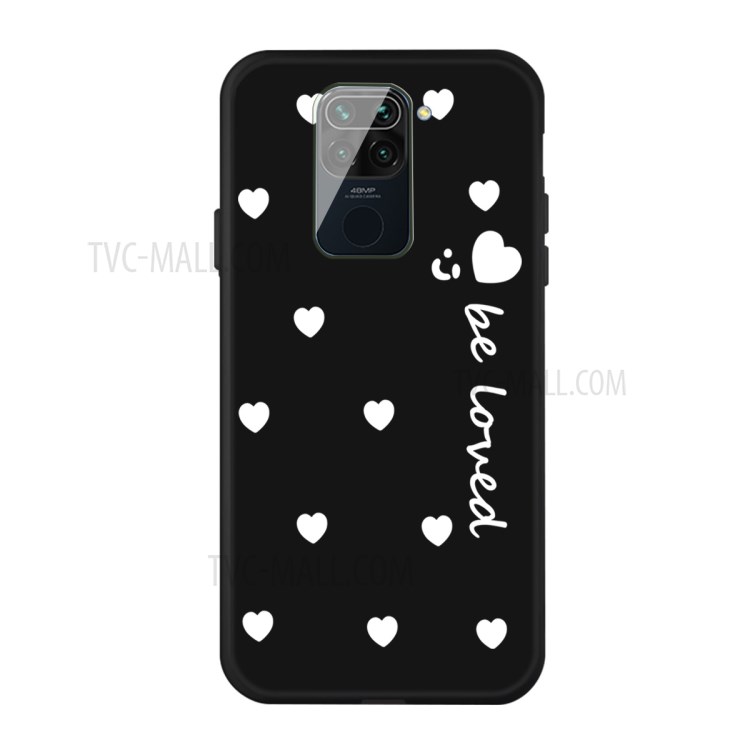 Little Heart Smile Pattern Dsign TPU Protective Case for Xiaomi Redmi Note 9 / Xiaomi Redmi 10X 4G - Black-1