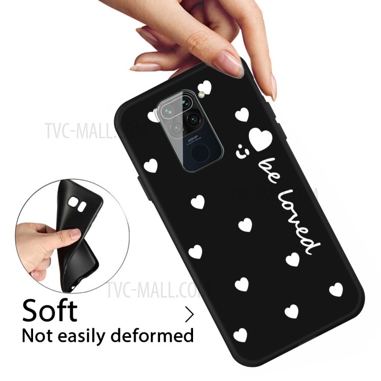 Little Heart Smile Pattern Dsign TPU Protective Case for Xiaomi Redmi Note 9 / Xiaomi Redmi 10X 4G - Black-4
