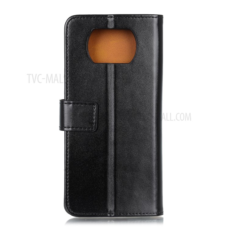 Phone Shell PU Leather Wallet Stand Protective Case for Xiaomi Poco X3 NFC/Poco X3 - Black-2