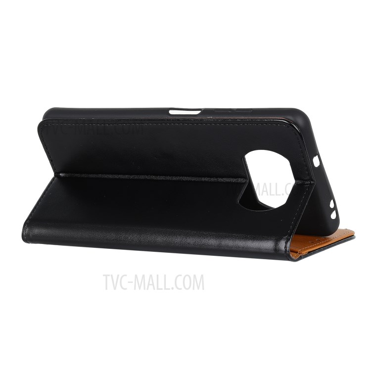 Phone Shell PU Leather Wallet Stand Protective Case for Xiaomi Poco X3 NFC/Poco X3 - Black-3