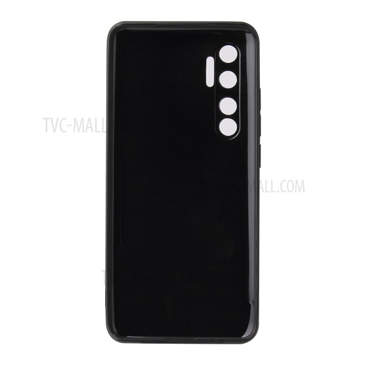 Twill Weave Carbon Fiber Skin TPU Phone Cover for Xiaomi Mi Note 10 Lite - Black-3