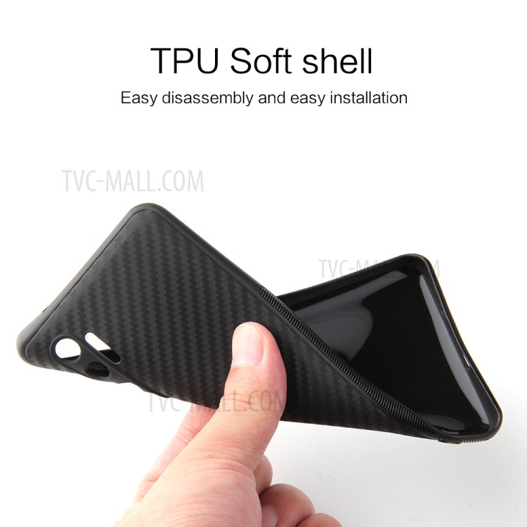 Twill Weave Carbon Fiber Skin TPU Phone Cover for Xiaomi Mi Note 10 Lite - Black-5