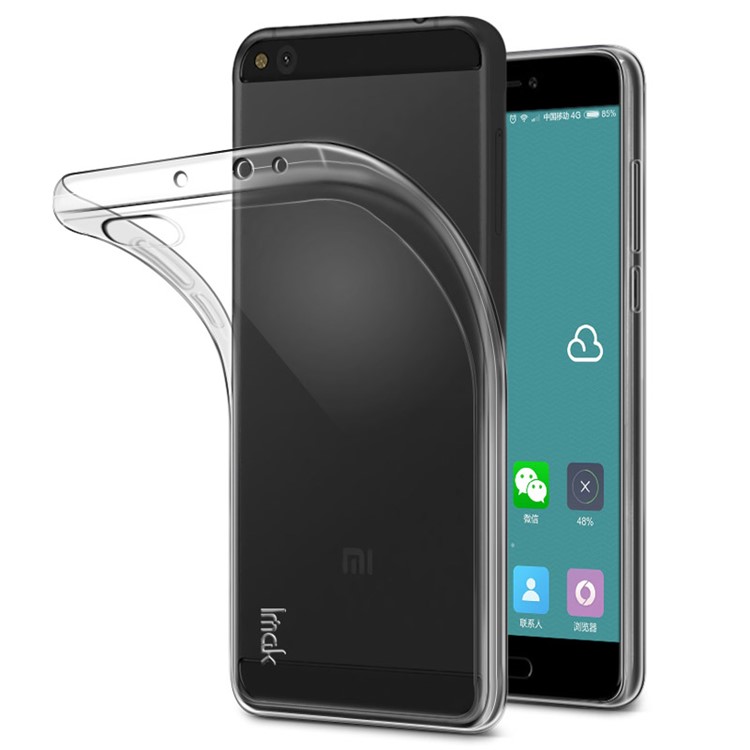 IMAK Stealth Clear Soft Case TPU Cover for Xiaomi Mi 5c + Screen Protector Film-1