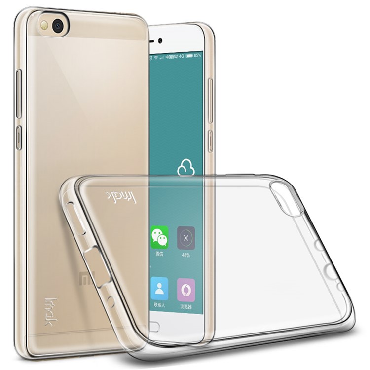 IMAK Stealth Clear Soft Case TPU Cover for Xiaomi Mi 5c + Screen Protector Film-2