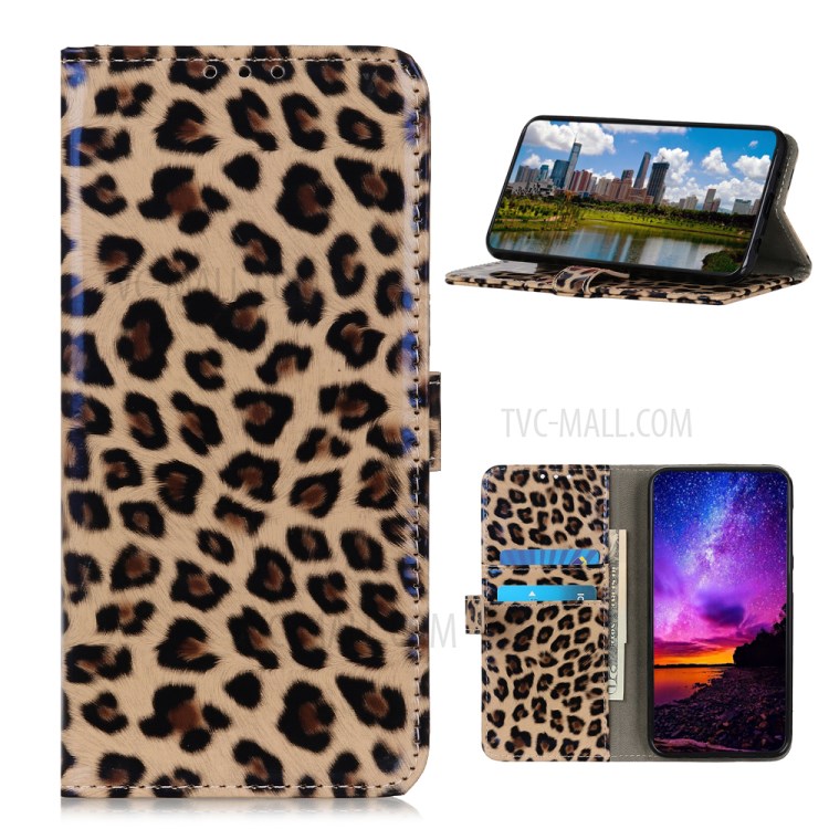 Leopard Texture Wallet Stand Flip Leather Case for Xiaomi Poco X3 NFC / Poco X3-1