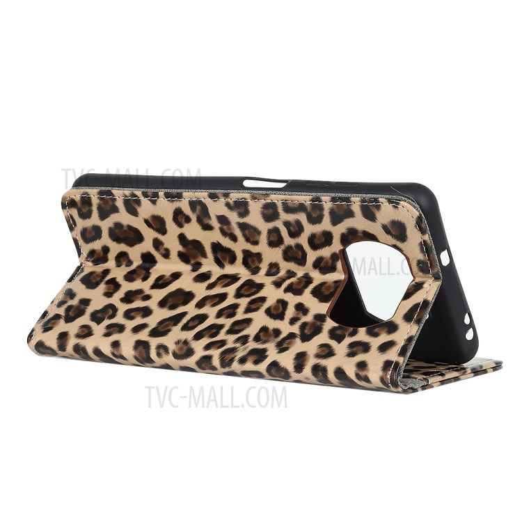 Leopard Texture Wallet Stand Flip Leather Case for Xiaomi Poco X3 NFC / Poco X3-9