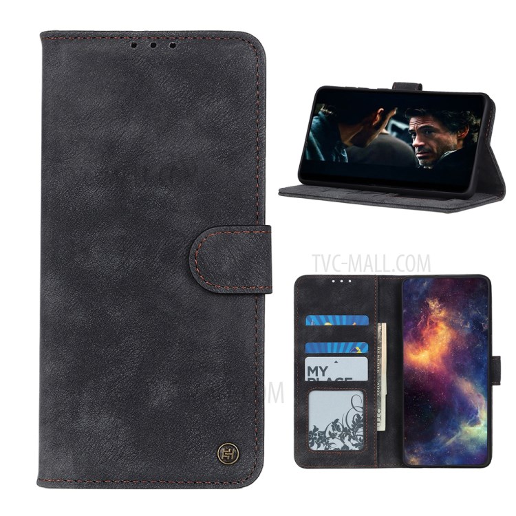 Stand Wallet Leather Mobile Phone Case Xiaomi Poco X3/Poco X3 NFC - Black-1