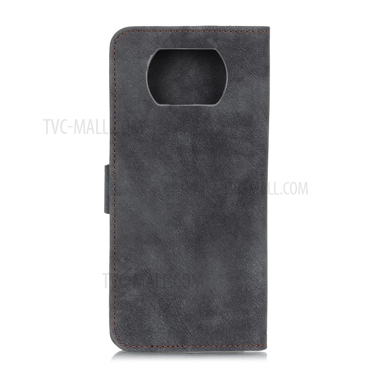 Stand Wallet Leather Mobile Phone Case Xiaomi Poco X3/Poco X3 NFC - Black-7