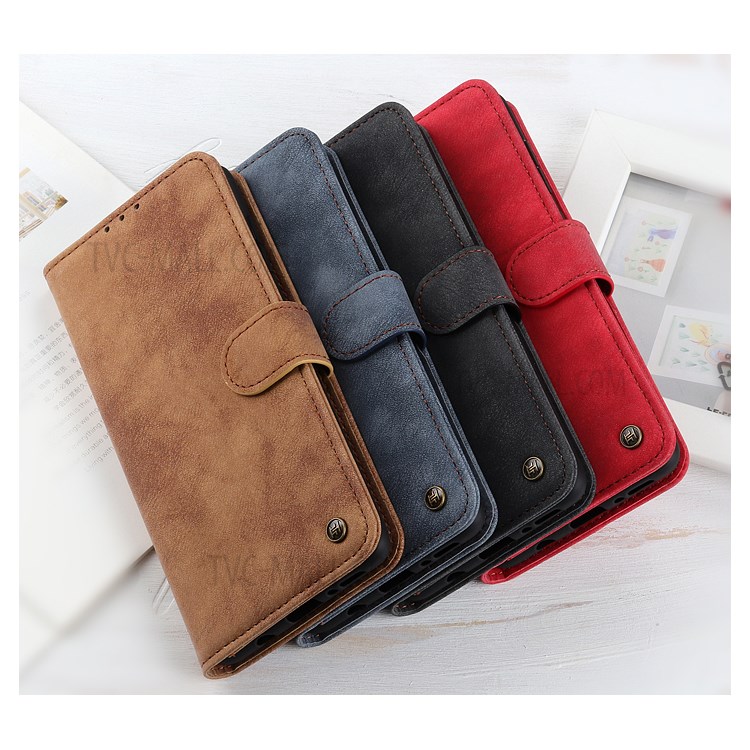Color Splicing Magnetic Leather Phone Protective Shell for Xiaomi Redmi 9A - Baby Blue-11