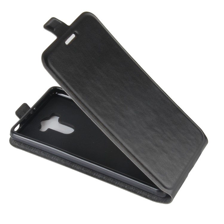 ID/Photo Slot Crazy Horse Vertical Flip Leather Mobile Case for Xiaomi Redmi 4 - Black-4