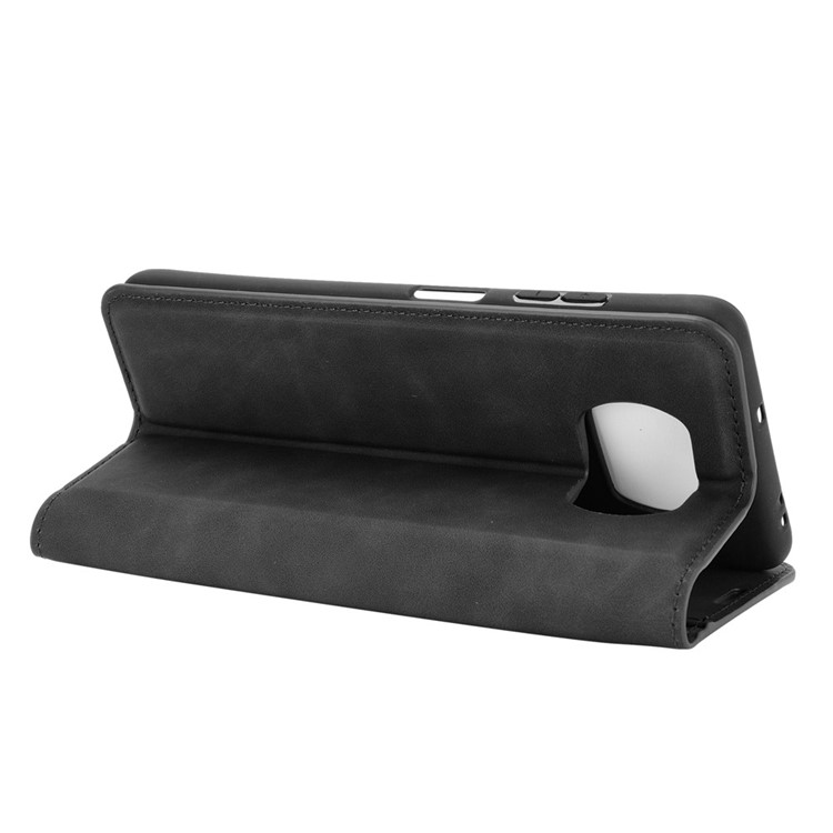 Skin-Touch Leather Phone Cover Case for Xiaomi Poco X3/Poco X3 NFC - Black-4
