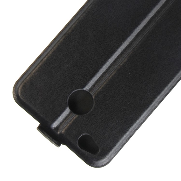 For Xiaomi Redmi 4X Vertical Flip Crazy Horse Leather Case with ID/Photo Slot - Black-3