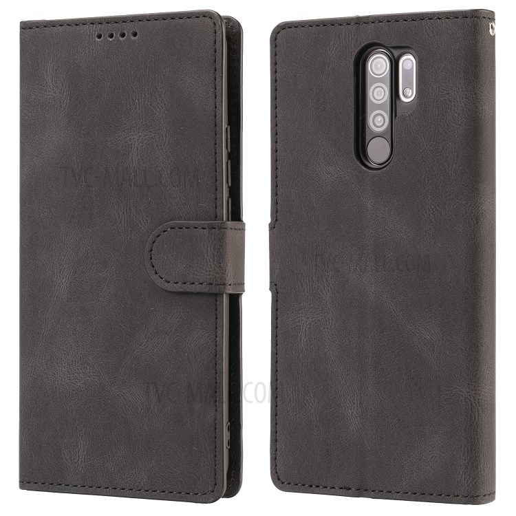 Classic Style TPU + PU Leather Phone Protective Shell for Xiaomi Redmi 9 - Black-2