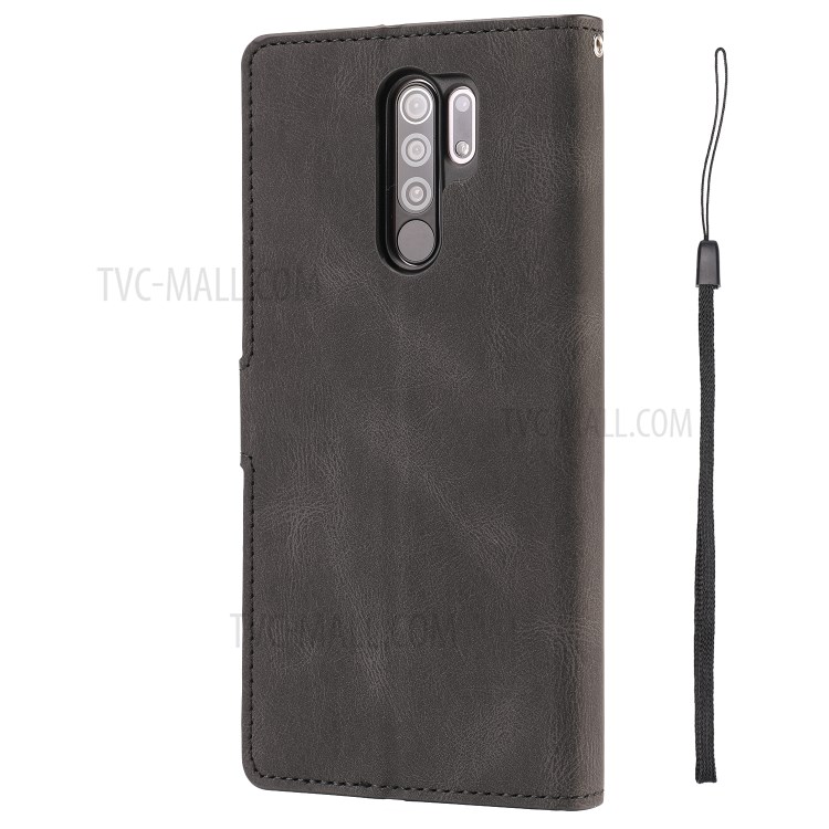 Classic Style TPU + PU Leather Phone Protective Shell for Xiaomi Redmi 9 - Black-4