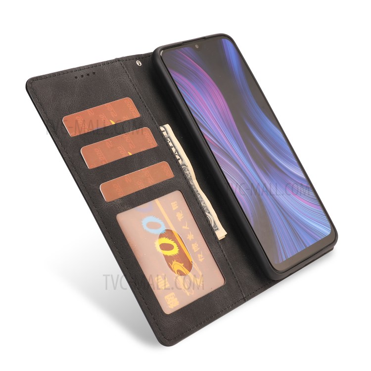 Classic Style TPU + PU Leather Phone Protective Shell for Xiaomi Redmi 9 - Black-5