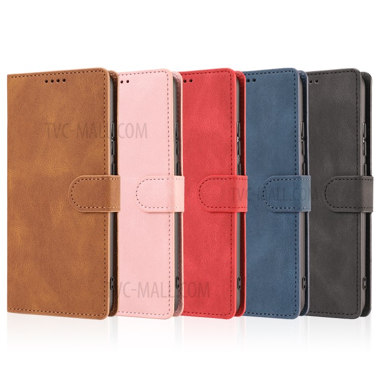 Matte Surface Leather Wallet Phone Cover Shell for Xiaomi Redmi 9A - Black-16
