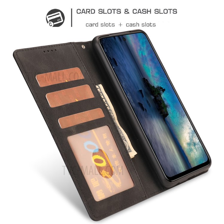 TPU + PU Leather Wallet Phone Protective Shell for Xiaomi Redmi Note 9S/Note 9 Pro/Note 9 Pro Max - Black-10