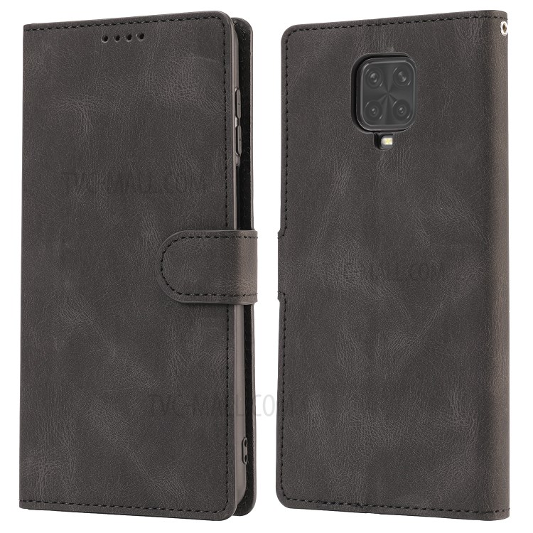 TPU + PU Leather Wallet Phone Protective Shell for Xiaomi Redmi Note 9S/Note 9 Pro/Note 9 Pro Max - Black-2