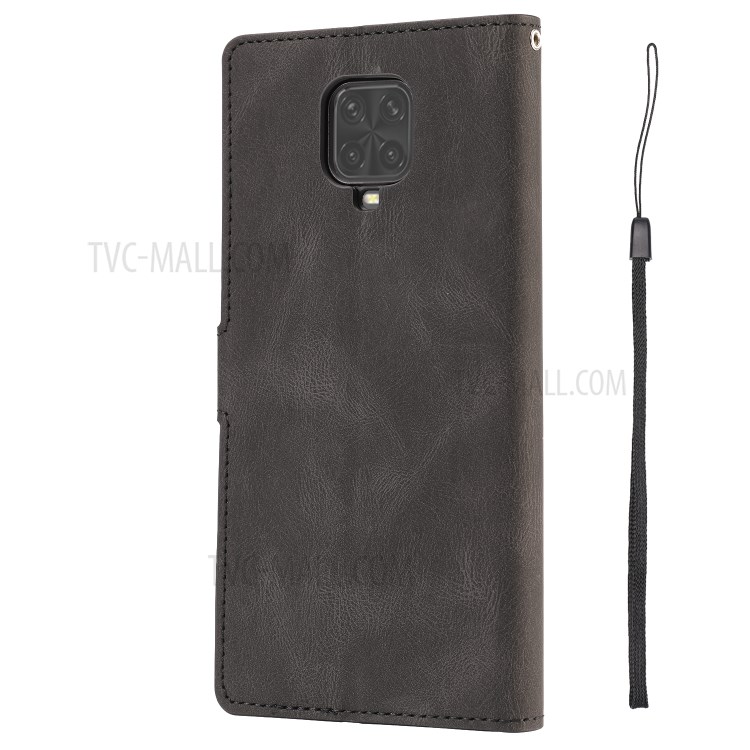 TPU + PU Leather Wallet Phone Protective Shell for Xiaomi Redmi Note 9S/Note 9 Pro/Note 9 Pro Max - Black-4