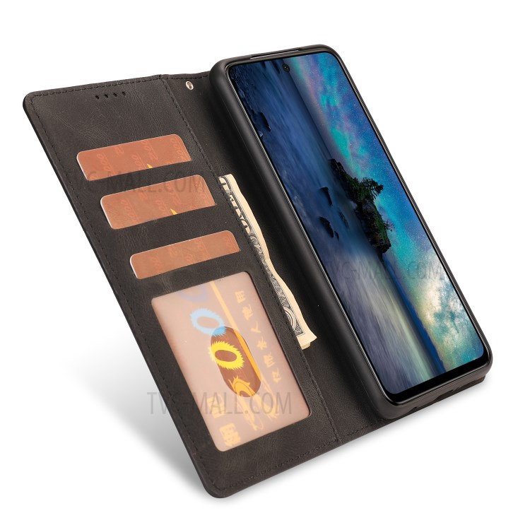 TPU + PU Leather Wallet Phone Protective Shell for Xiaomi Redmi Note 9S/Note 9 Pro/Note 9 Pro Max - Black-5